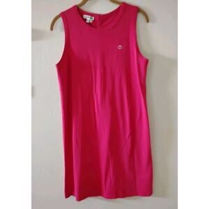 Lacoste Pink Stretch Cotton Tank Dress Women’s 40/Small